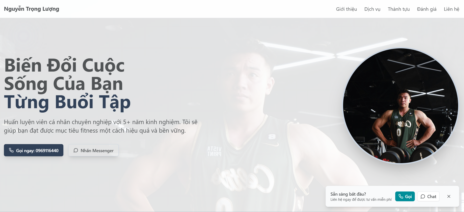 Landing quảng bá cho PT